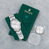 Rolex Air-King 34 Argento Oyster 5500 Silver Lining Diamanti - Doppio Quadrante